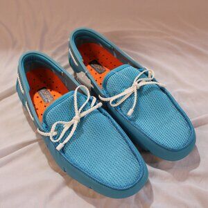 SWIMS Men's Braided Loafer Aqua NWOB Size 8